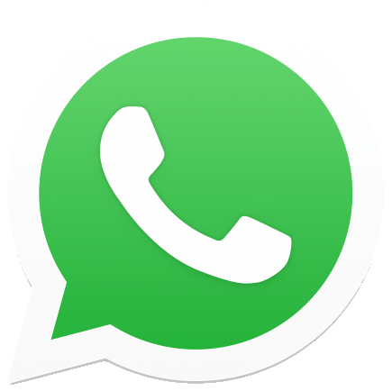 Green Whatsapp logo. Speech bubble with phone inside